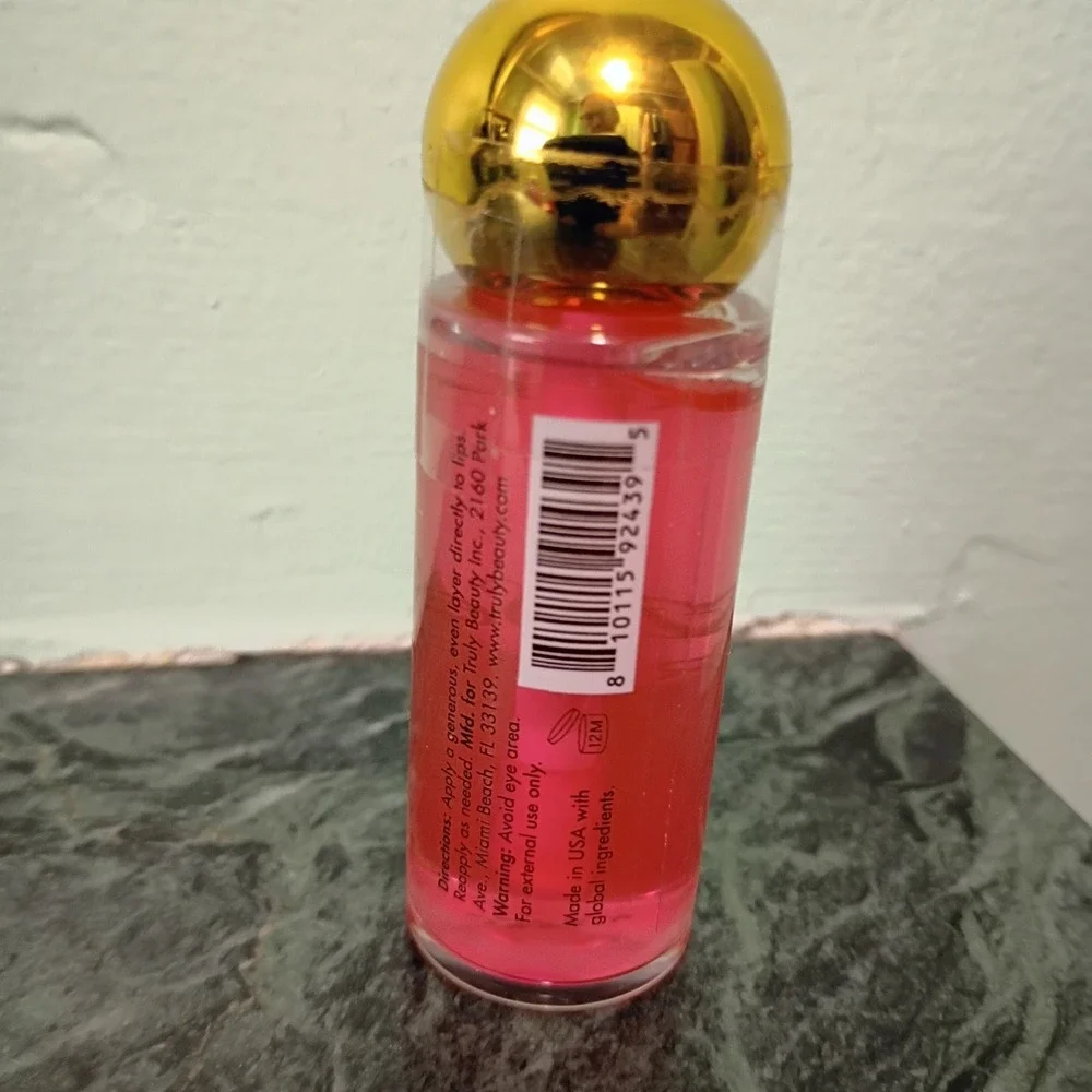 Truly Beauty Soft Serve‎ Luxury Lip Oil Peptides & Ceramides Pink 0.42oz 12ml